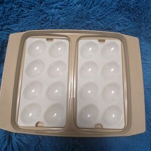 Tupperware Deviled Egg Carrier With Trays/lid VINTAGE